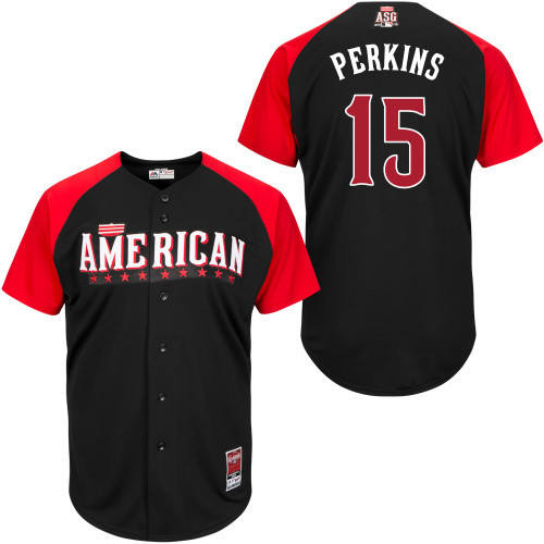 American League Authentic #15 Perkins 2015 All-Star Stitched Jersey